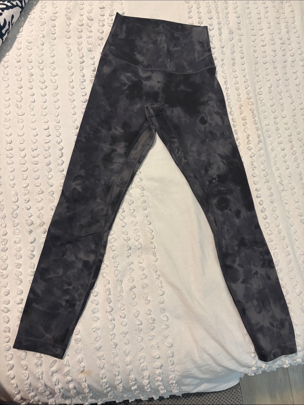 Lulu lemon Black Tie-Dye High-Waist Leggings size 4